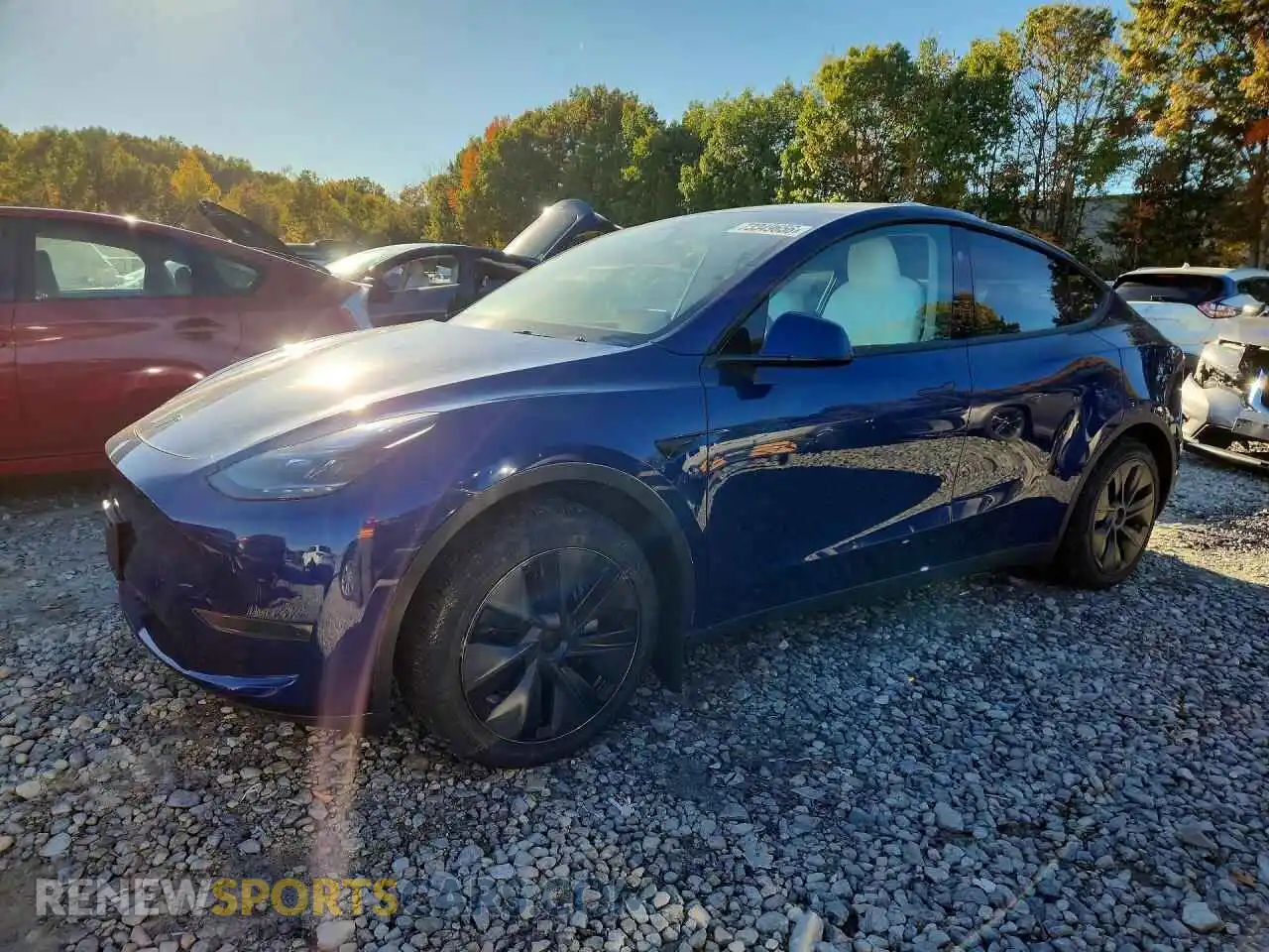 1 Photograph of a damaged car 7SAYGDED8RF133205 TESLA MODEL Y 2024