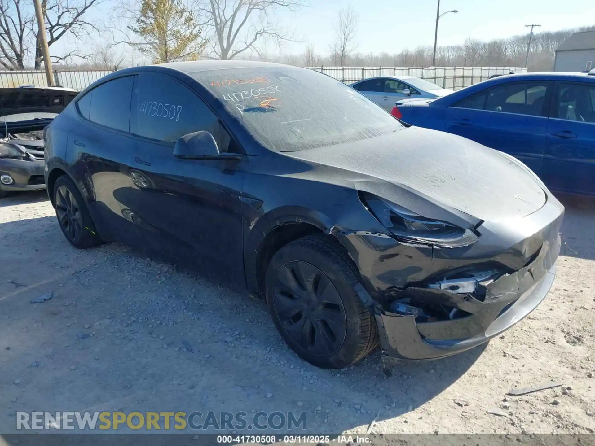 1 Photograph of a damaged car 7SAYGDED8RF158346 TESLA MODEL Y 2024
