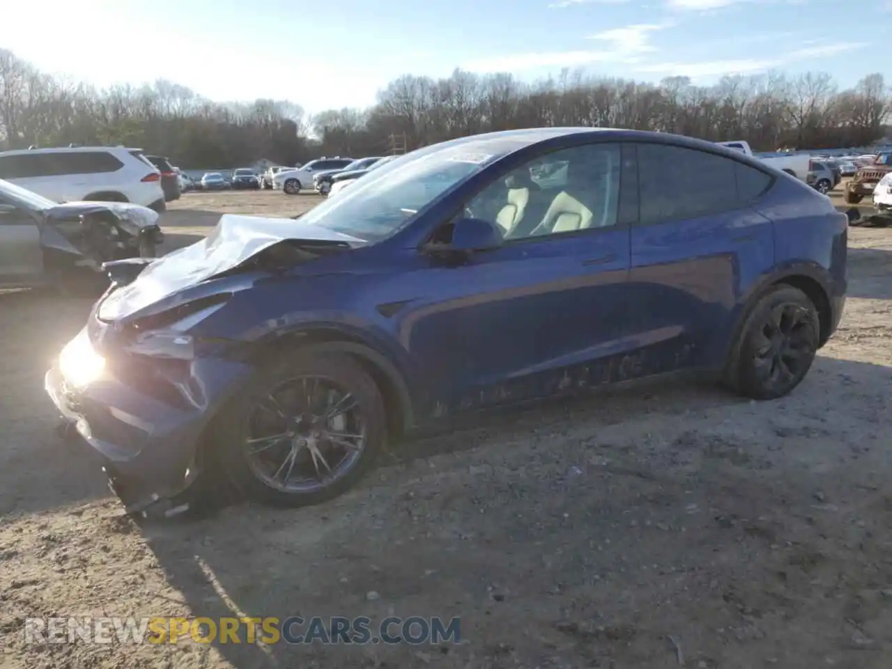 1 Photograph of a damaged car 7SAYGDED8RF170299 TESLA MODEL Y 2024