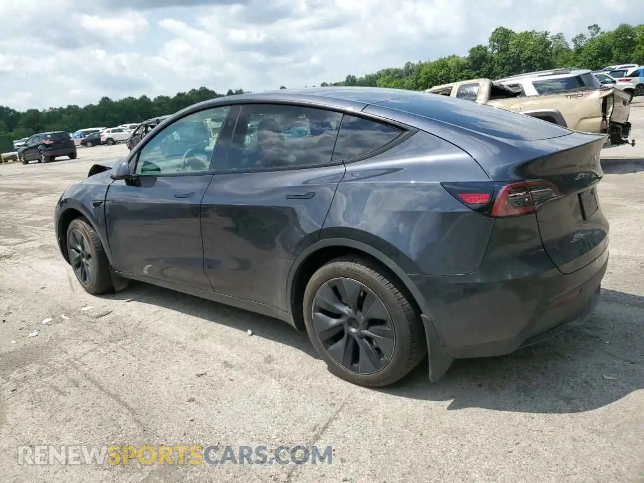 2 Photograph of a damaged car 7SAYGDED8RF193677 TESLA MODEL Y 2024