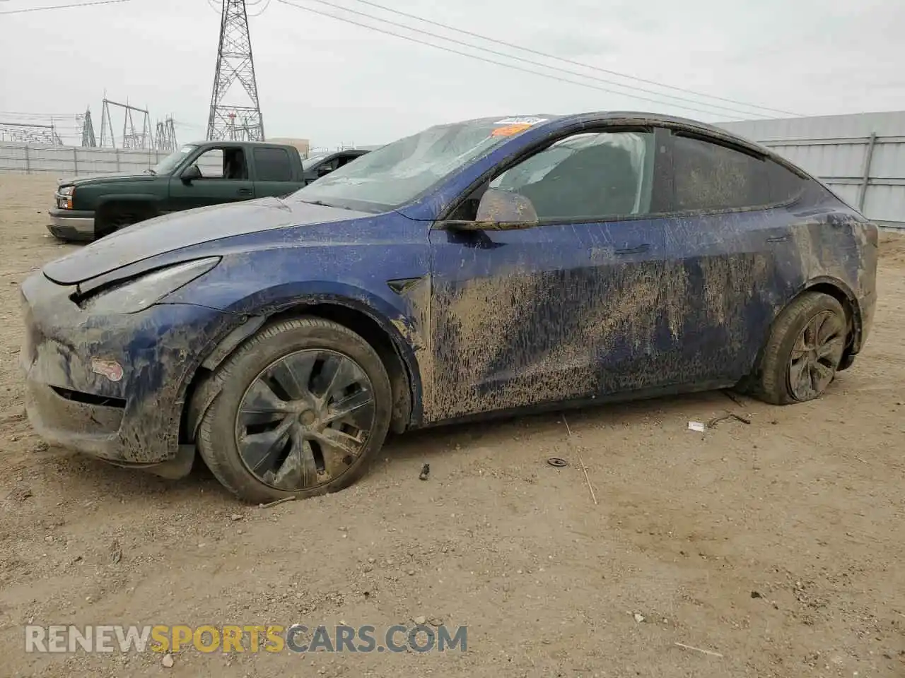 1 Photograph of a damaged car 7SAYGDED8RF211689 TESLA MODEL Y 2024