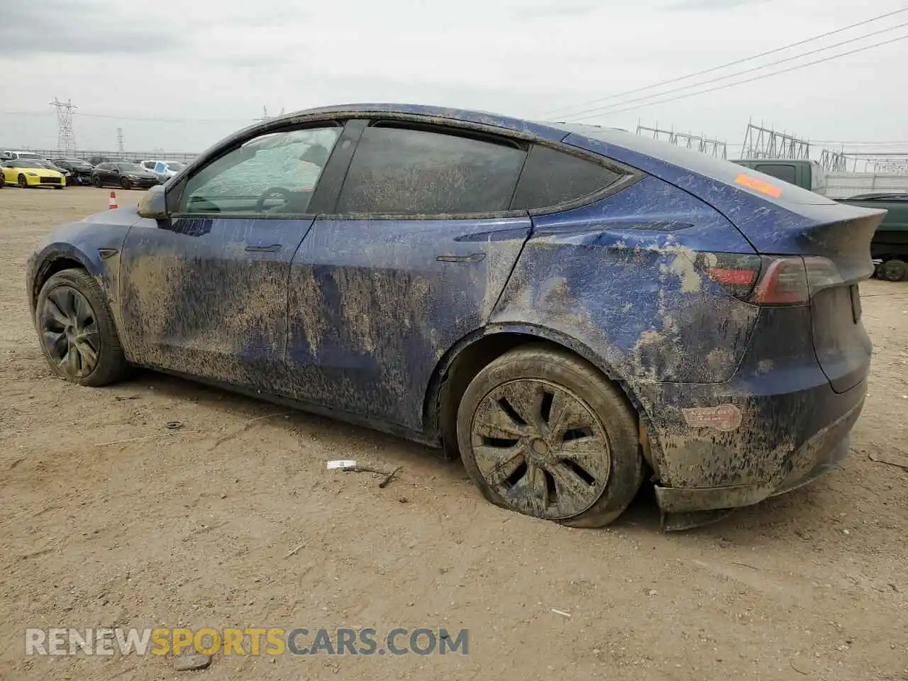 2 Photograph of a damaged car 7SAYGDED8RF211689 TESLA MODEL Y 2024