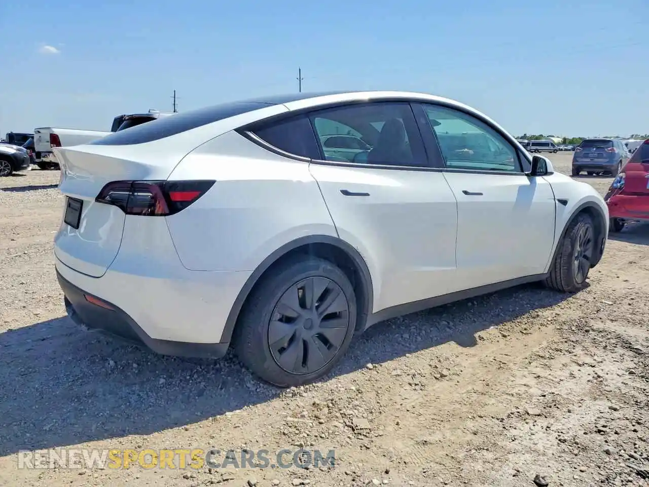 3 Photograph of a damaged car 7SAYGDED9RA307487 TESLA MODEL Y 2024