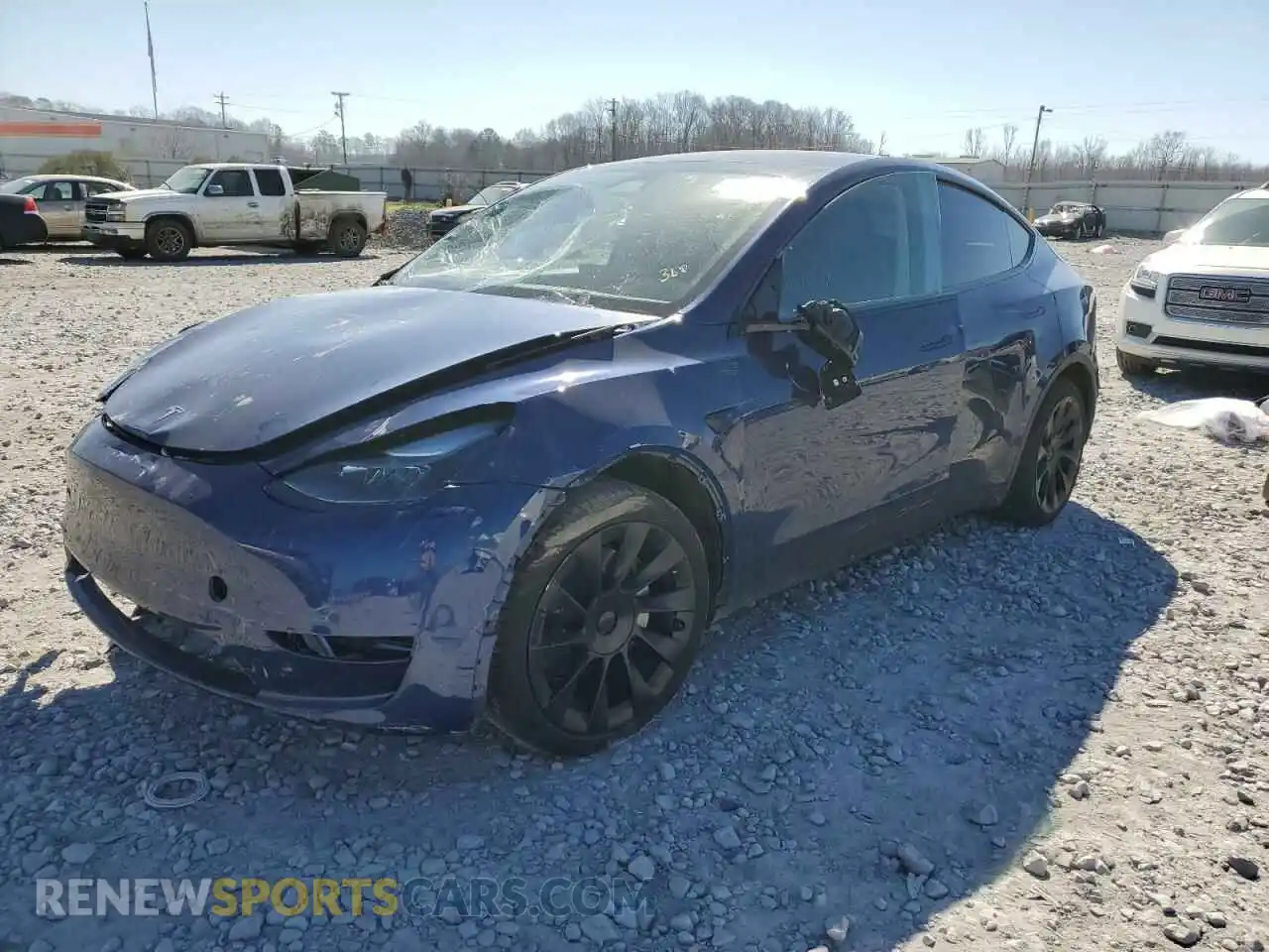 1 Photograph of a damaged car 7SAYGDED9RF046879 TESLA MODEL Y 2024