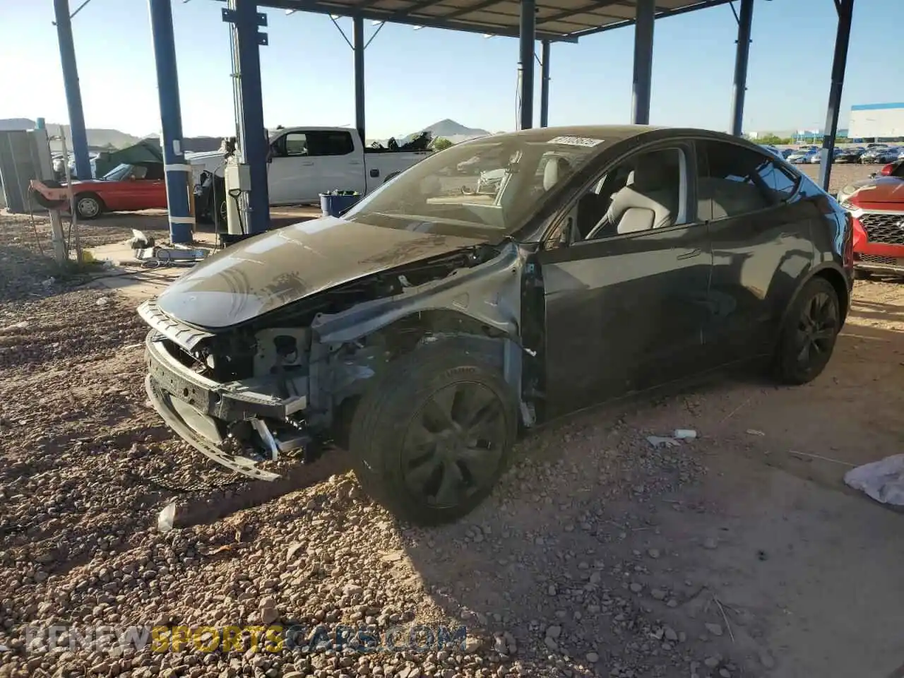 1 Photograph of a damaged car 7SAYGDED9RF119930 TESLA MODEL Y 2024