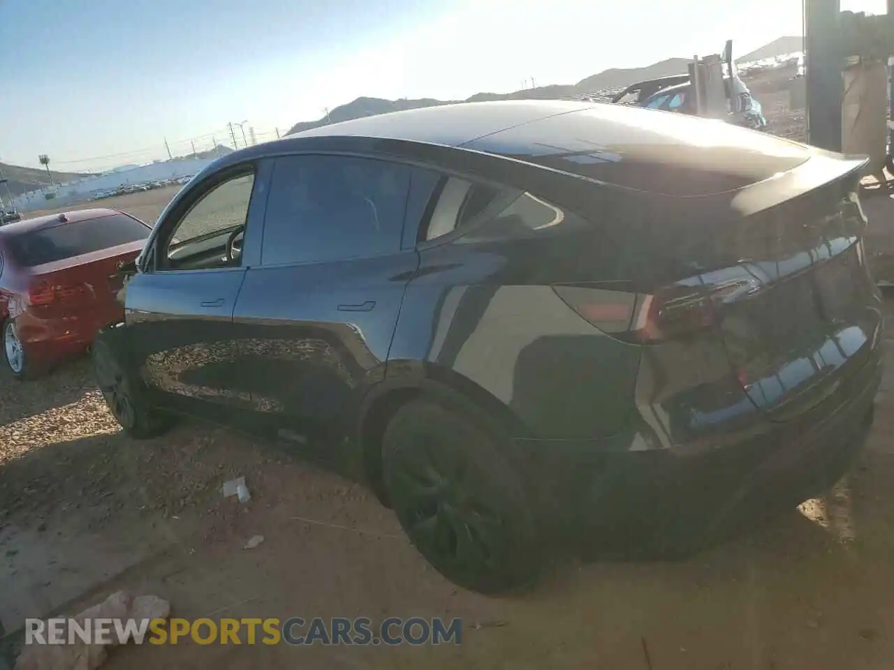 2 Photograph of a damaged car 7SAYGDED9RF119930 TESLA MODEL Y 2024