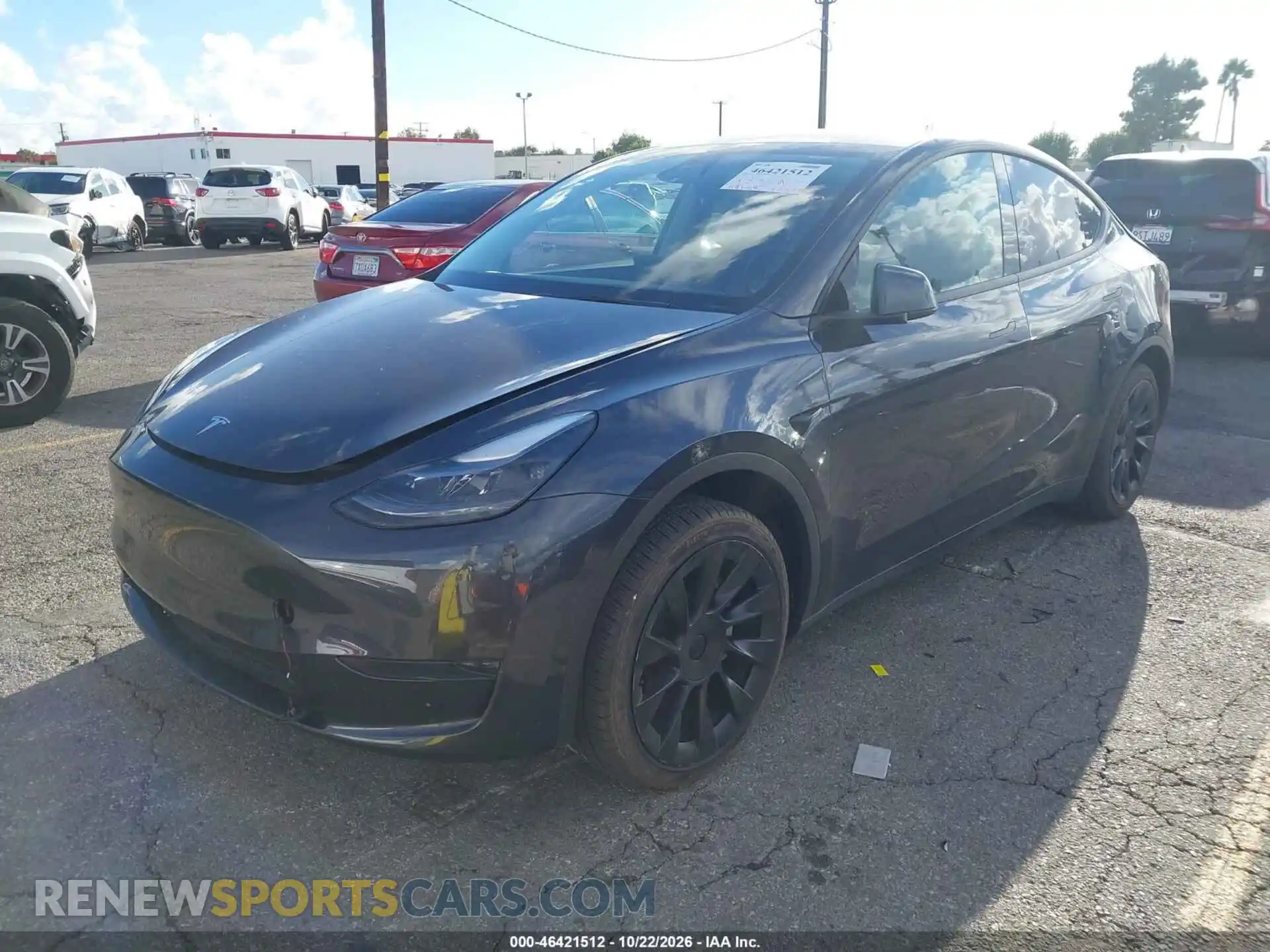 2 Photograph of a damaged car 7SAYGDED9RF153477 TESLA MODEL Y 2024