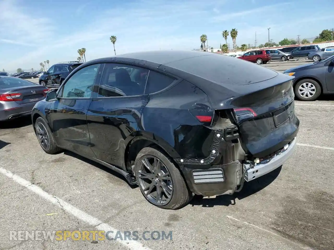 2 Photograph of a damaged car 7SAYGDED9RF194952 TESLA MODEL Y 2024