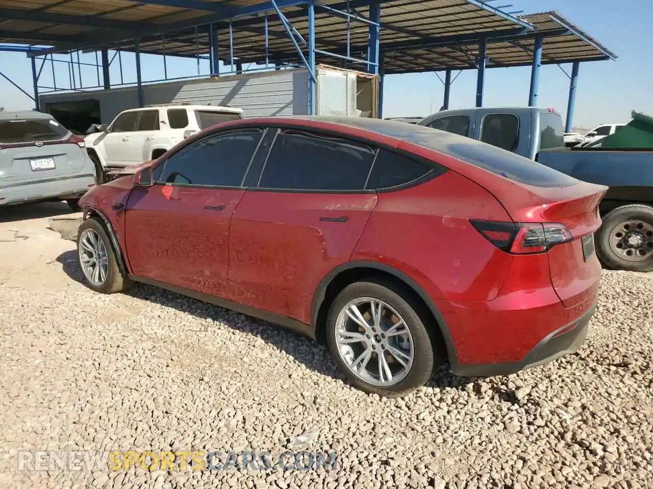 2 Photograph of a damaged car 7SAYGDEDXRF077672 TESLA MODEL Y 2024