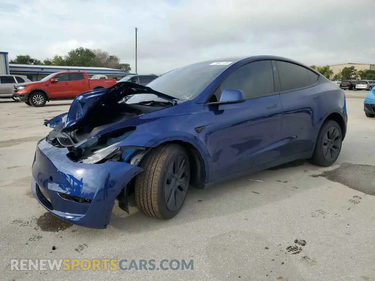 1 Photograph of a damaged car 7SAYGDEDXRF167257 TESLA MODEL Y 2024
