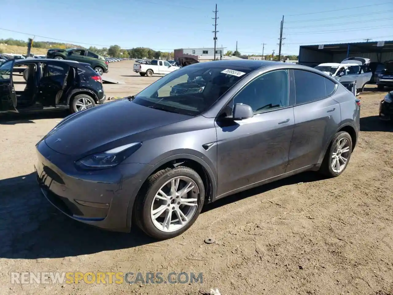 1 Photograph of a damaged car 7SAYGDEE0RA217282 TESLA MODEL Y 2024