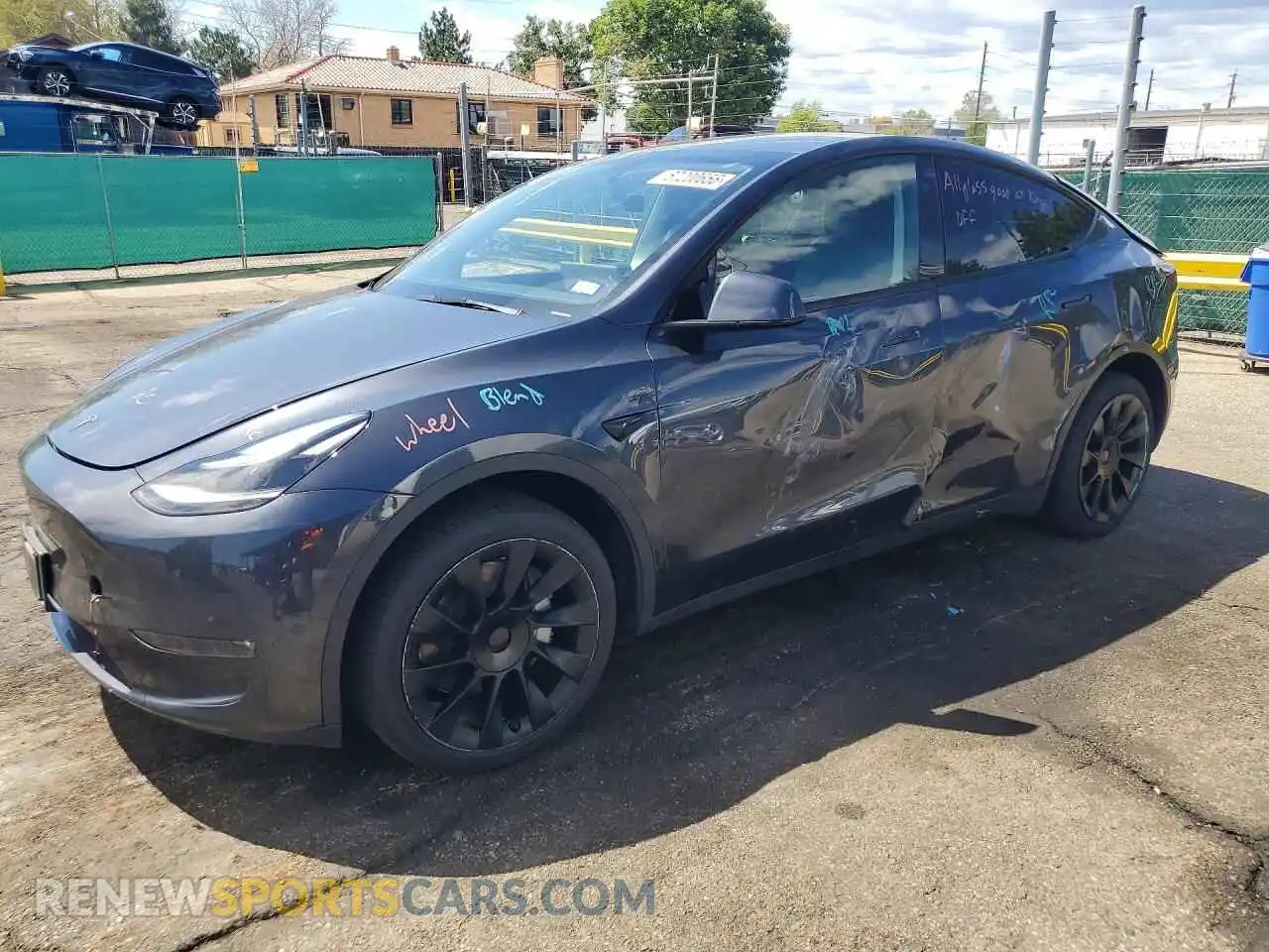 1 Photograph of a damaged car 7SAYGDEE0RA224782 TESLA MODEL Y 2024