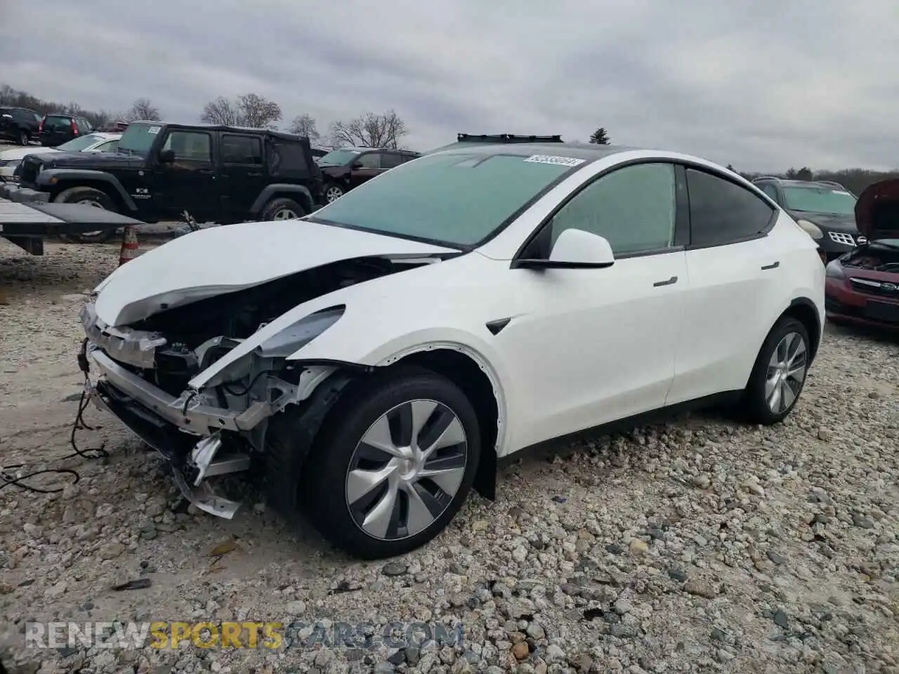 1 Photograph of a damaged car 7SAYGDEE0RA239959 TESLA MODEL Y 2024