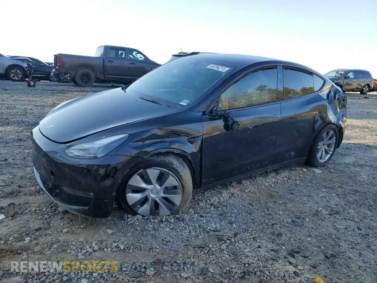 1 Photograph of a damaged car 7SAYGDEE0RA246829 TESLA MODEL Y 2024