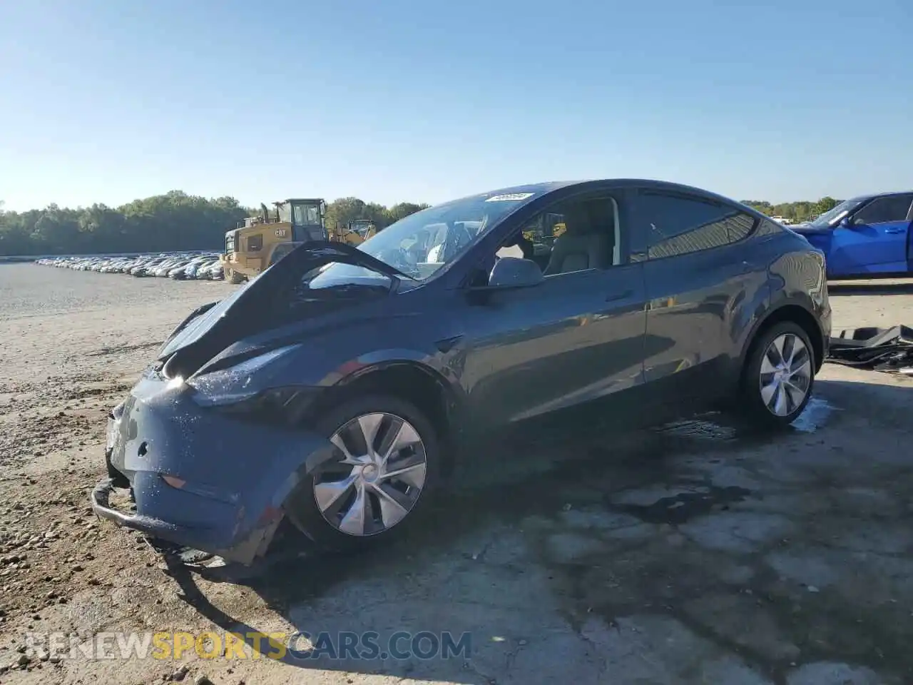 1 Photograph of a damaged car 7SAYGDEE0RA253280 TESLA MODEL Y 2024