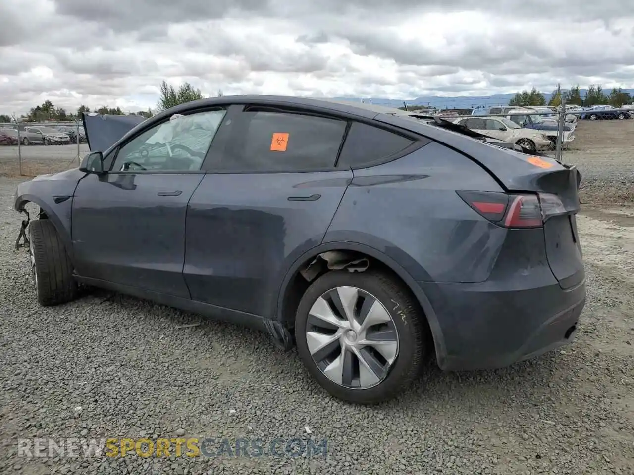 2 fotografías del automóvil dañado 7SAYGDEE0RA253988 TESLA MODEL Y 2024
