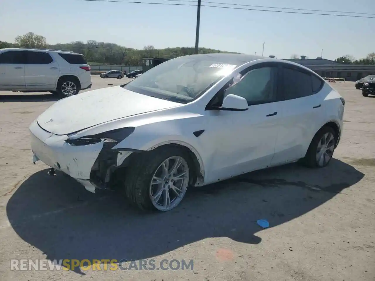 1 Photograph of a damaged car 7SAYGDEE0RA258110 TESLA MODEL Y 2024