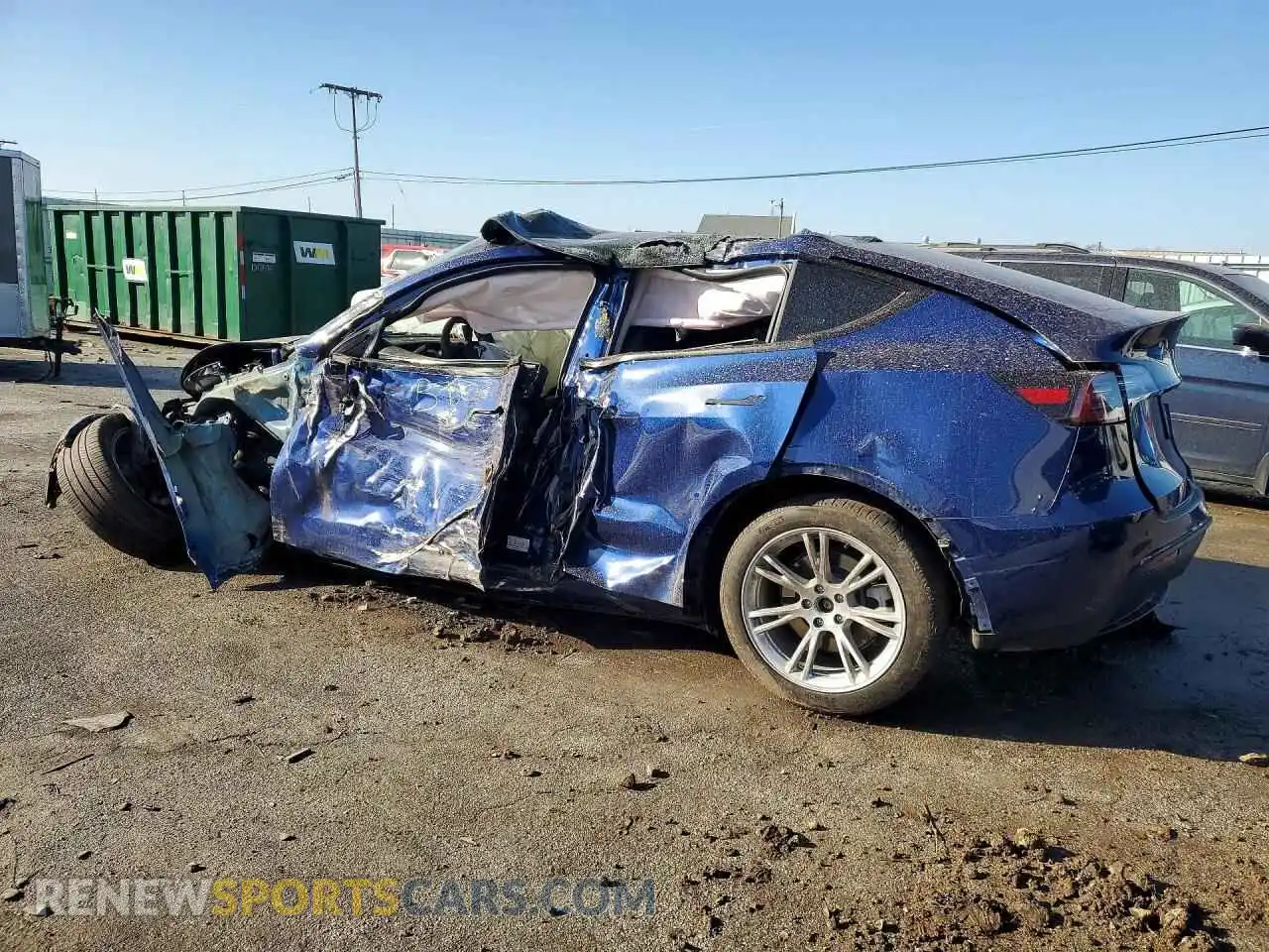 2 Photograph of a damaged car 7SAYGDEE0RA273660 TESLA MODEL Y 2024