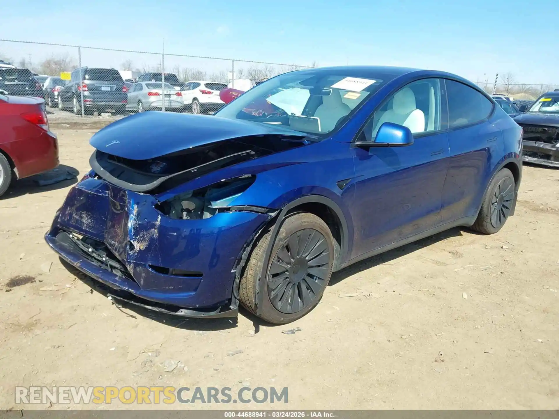 2 Photograph of a damaged car 7SAYGDEE0RA286179 TESLA MODEL Y 2024