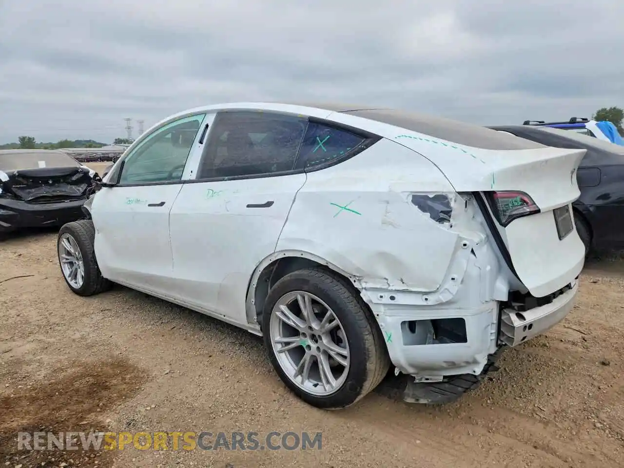 2 Фотография поврежденного автомобиля 7SAYGDEE0RA286490 TESLA MODEL Y 2024