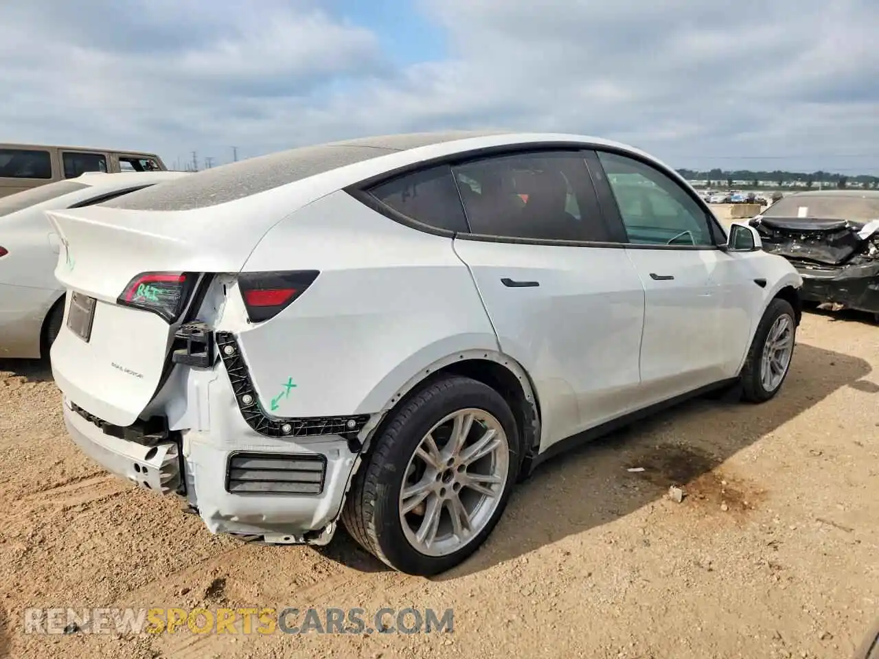 3 Фотография поврежденного автомобиля 7SAYGDEE0RA286490 TESLA MODEL Y 2024