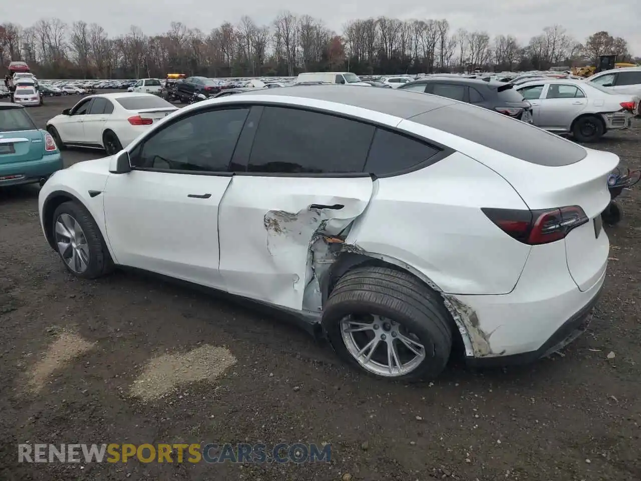 2 Photograph of a damaged car 7SAYGDEE0RA291088 TESLA MODEL Y 2024