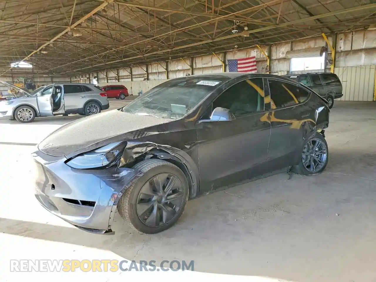 1 Photograph of a damaged car 7SAYGDEE0RA334134 TESLA MODEL Y 2024