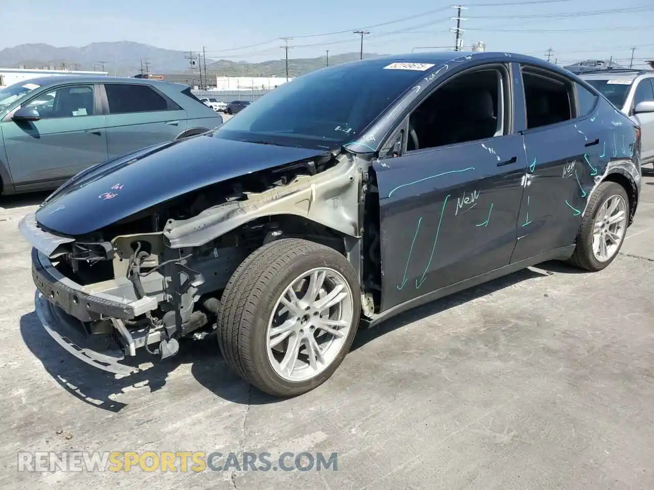 1 Photograph of a damaged car 7SAYGDEE0RF024326 TESLA MODEL Y 2024