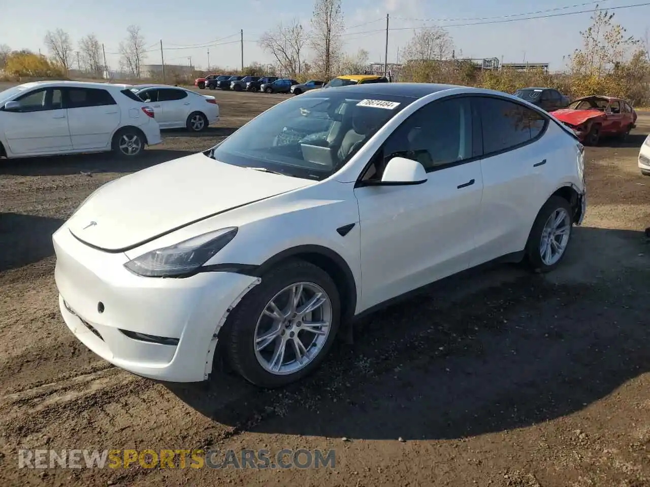 1 Photograph of a damaged car 7SAYGDEE0RF055642 TESLA MODEL Y 2024