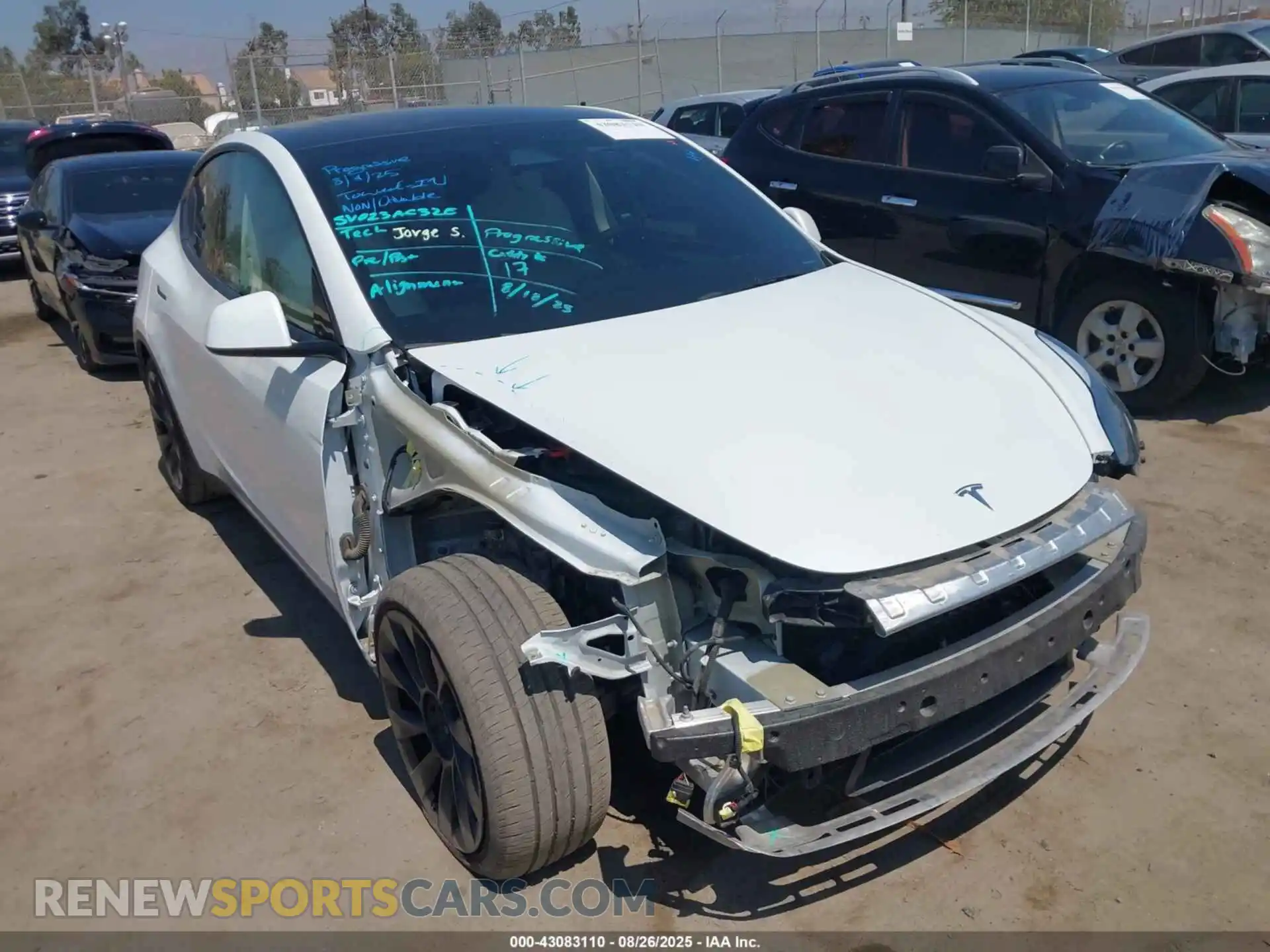 1 fotografías del automóvil dañado 7SAYGDEE0RF066186 TESLA MODEL Y 2024