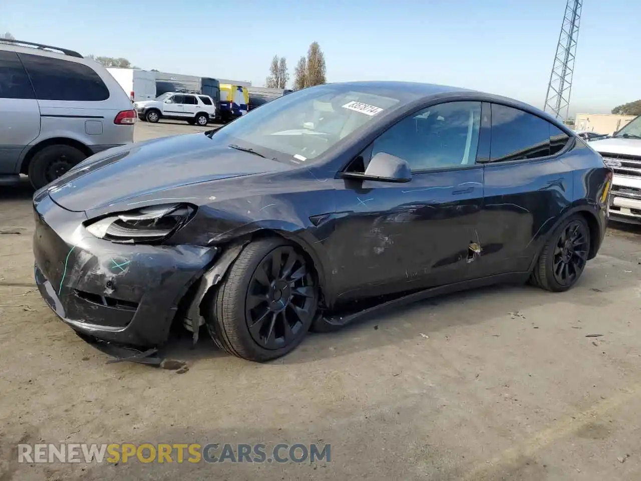 1 Photograph of a damaged car 7SAYGDEE0RF077138 TESLA MODEL Y 2024
