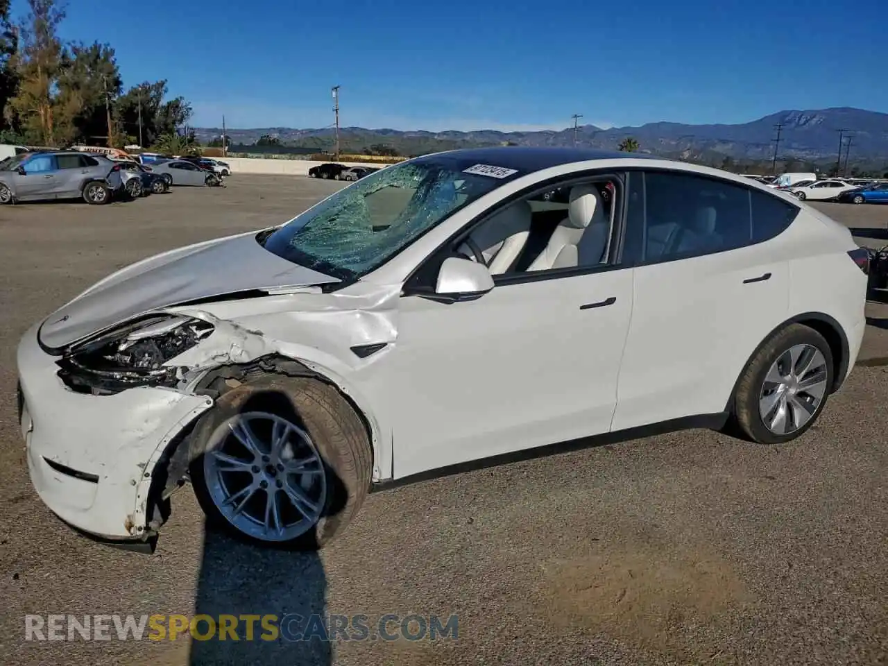 1 Photograph of a damaged car 7SAYGDEE0RF085479 TESLA MODEL Y 2024