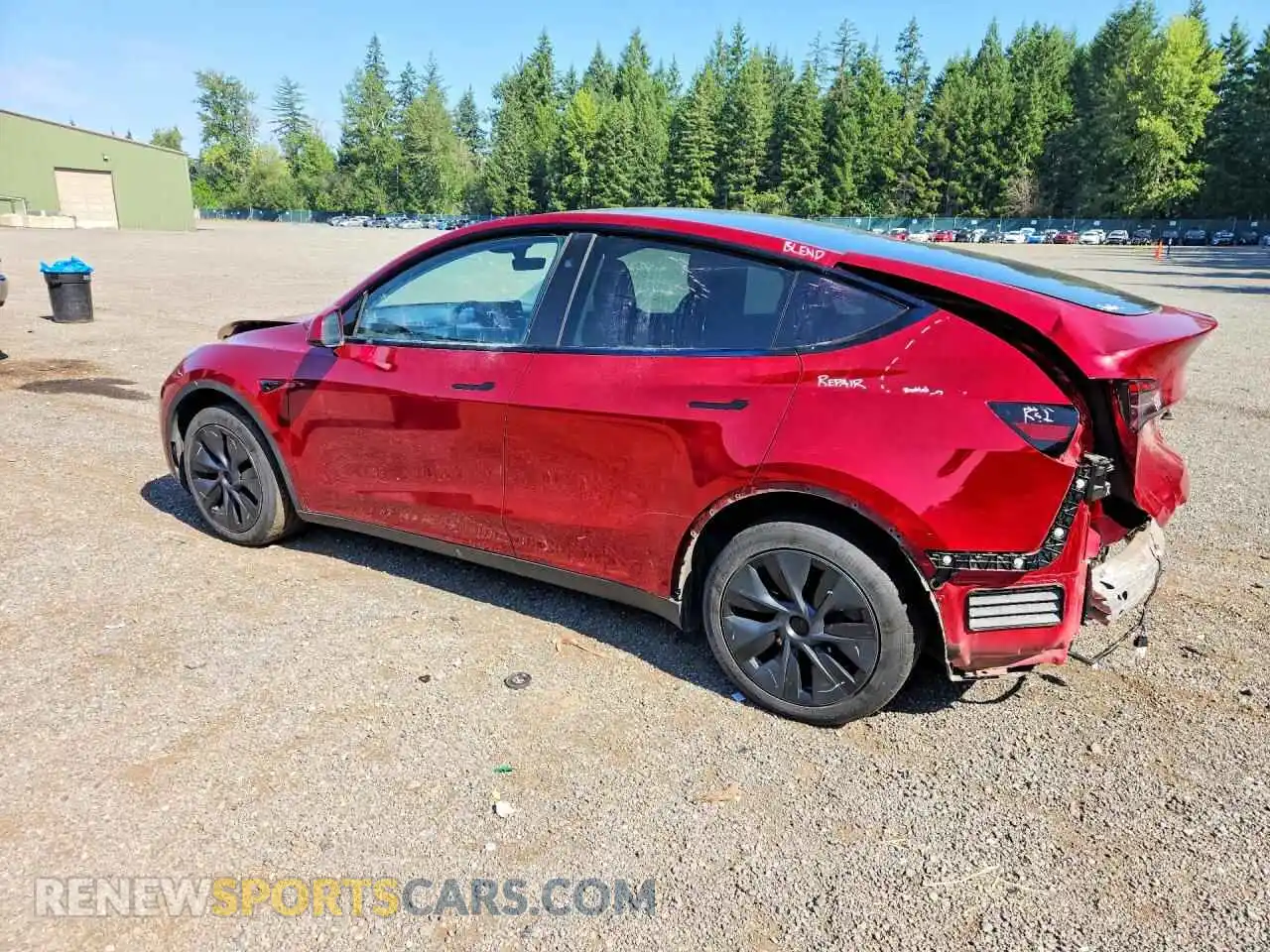 2 Photograph of a damaged car 7SAYGDEE0RF114401 TESLA MODEL Y 2024