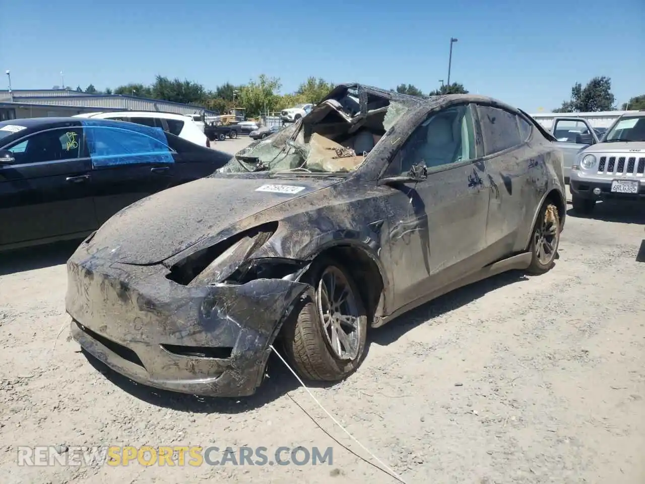 1 Photograph of a damaged car 7SAYGDEE0RF123227 TESLA MODEL Y 2024