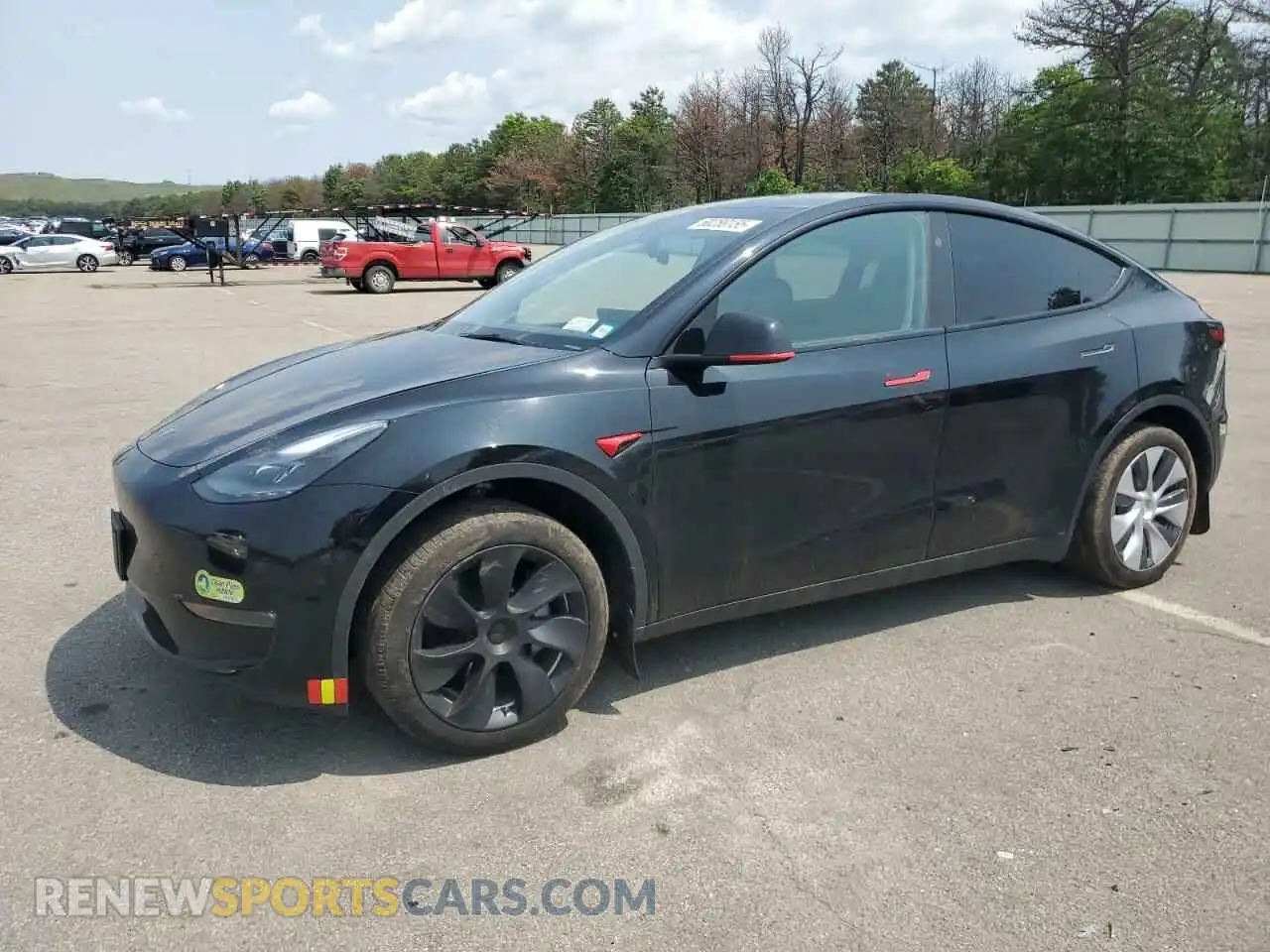 1 Photograph of a damaged car 7SAYGDEE1RA221860 TESLA MODEL Y 2024