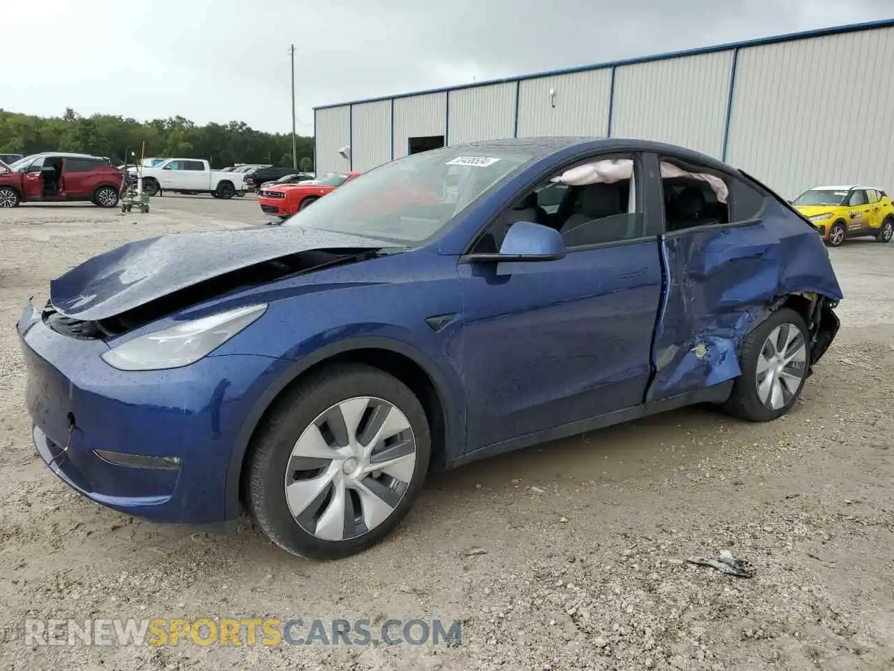 1 Photograph of a damaged car 7SAYGDEE1RA236035 TESLA MODEL Y 2024