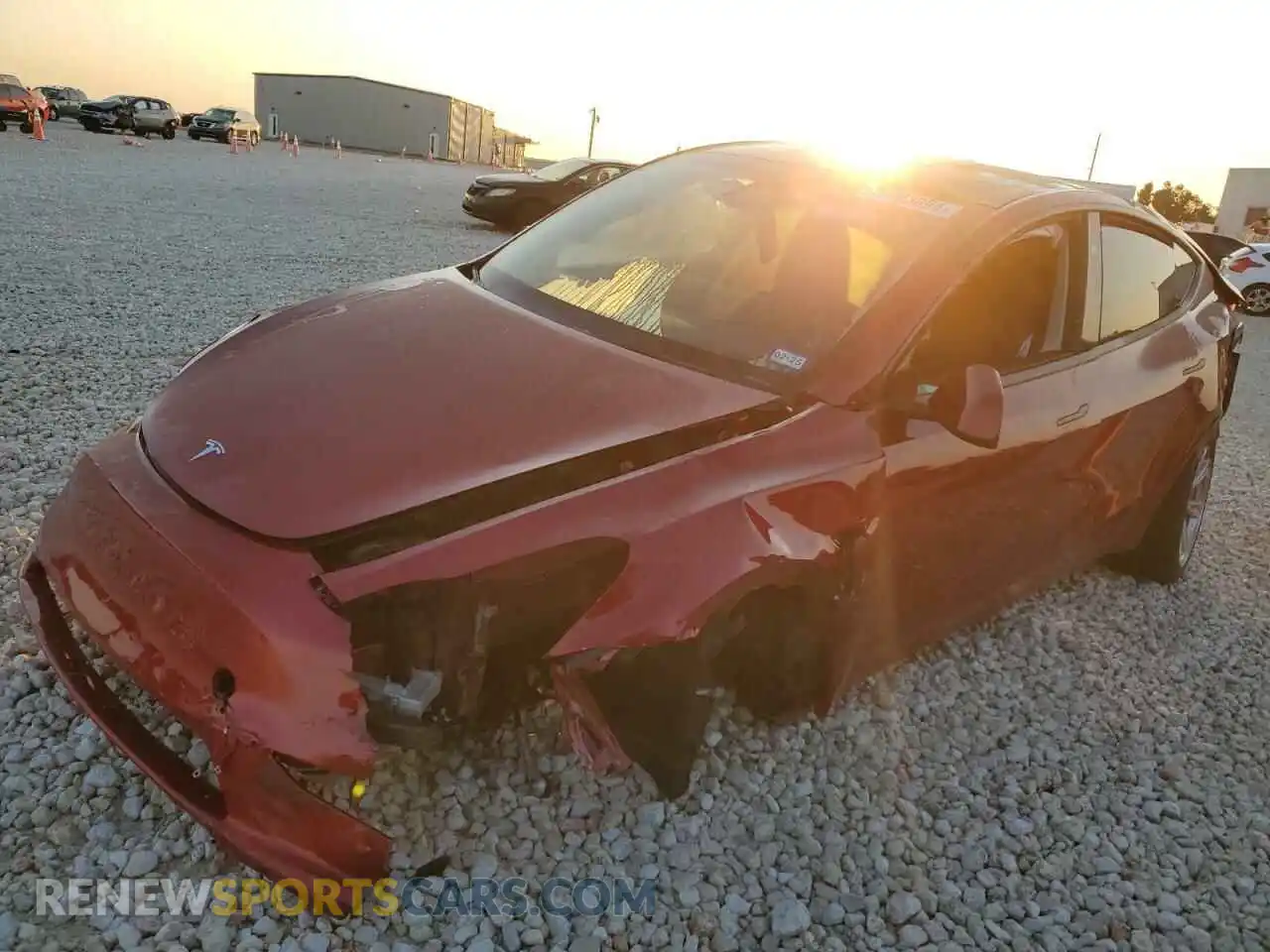 1 Photograph of a damaged car 7SAYGDEE1RA250727 TESLA MODEL Y 2024