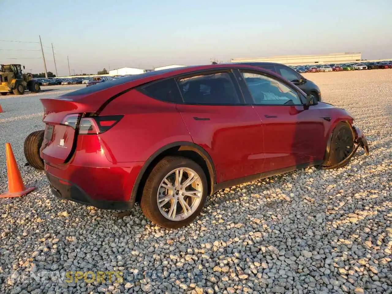 3 Photograph of a damaged car 7SAYGDEE1RA250727 TESLA MODEL Y 2024