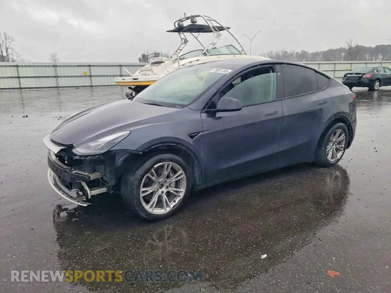 1 Photograph of a damaged car 7SAYGDEE1RA252705 TESLA MODEL Y 2024