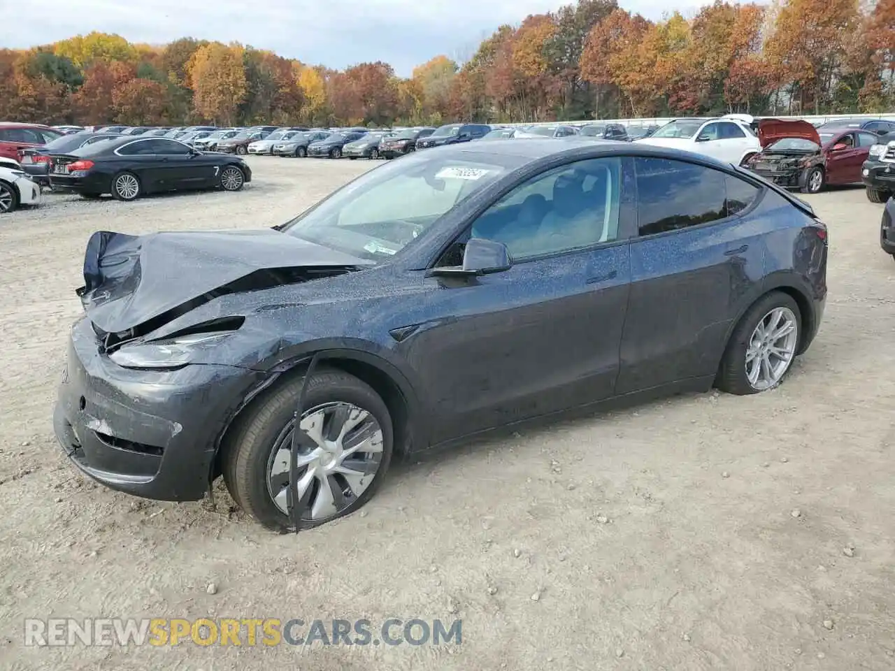 1 Photograph of a damaged car 7SAYGDEE1RA253742 TESLA MODEL Y 2024