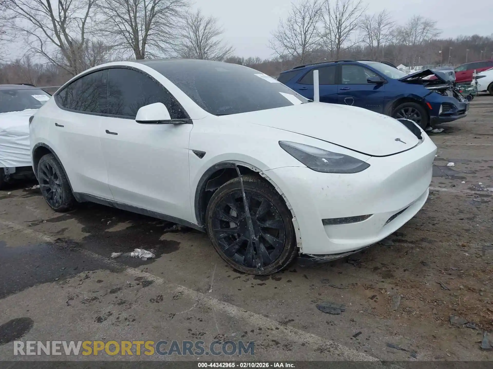 1 Photograph of a damaged car 7SAYGDEE1RA260402 TESLA MODEL Y 2024