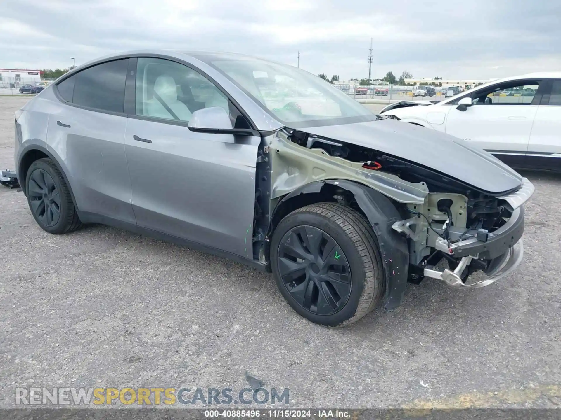 1 Photograph of a damaged car 7SAYGDEE1RA309162 TESLA MODEL Y 2024