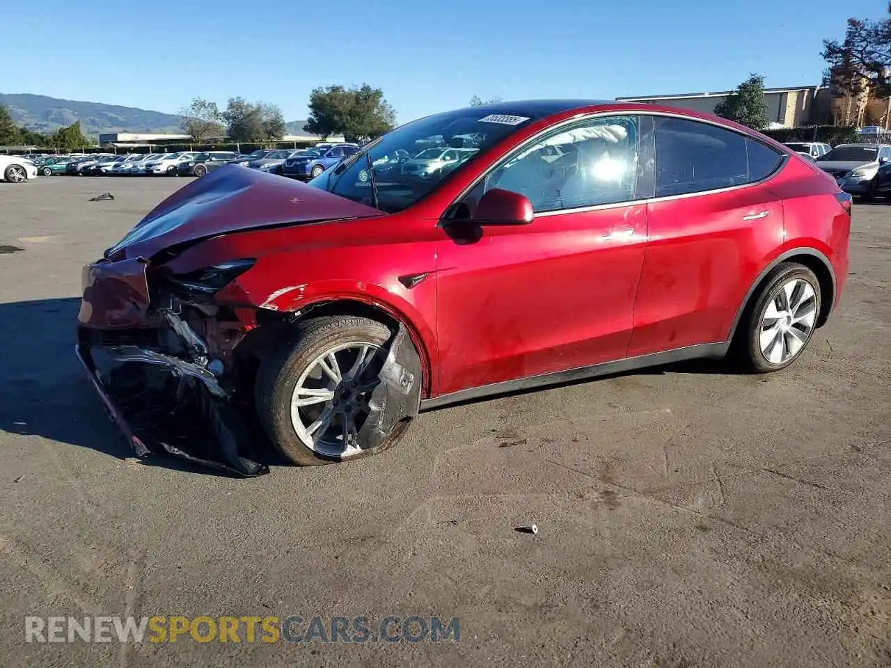 1 Photograph of a damaged car 7SAYGDEE1RF069551 TESLA MODEL Y 2024