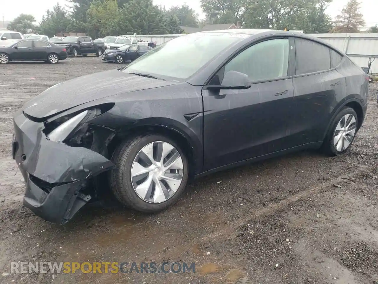 1 Photograph of a damaged car 7SAYGDEE1RF080095 TESLA MODEL Y 2024