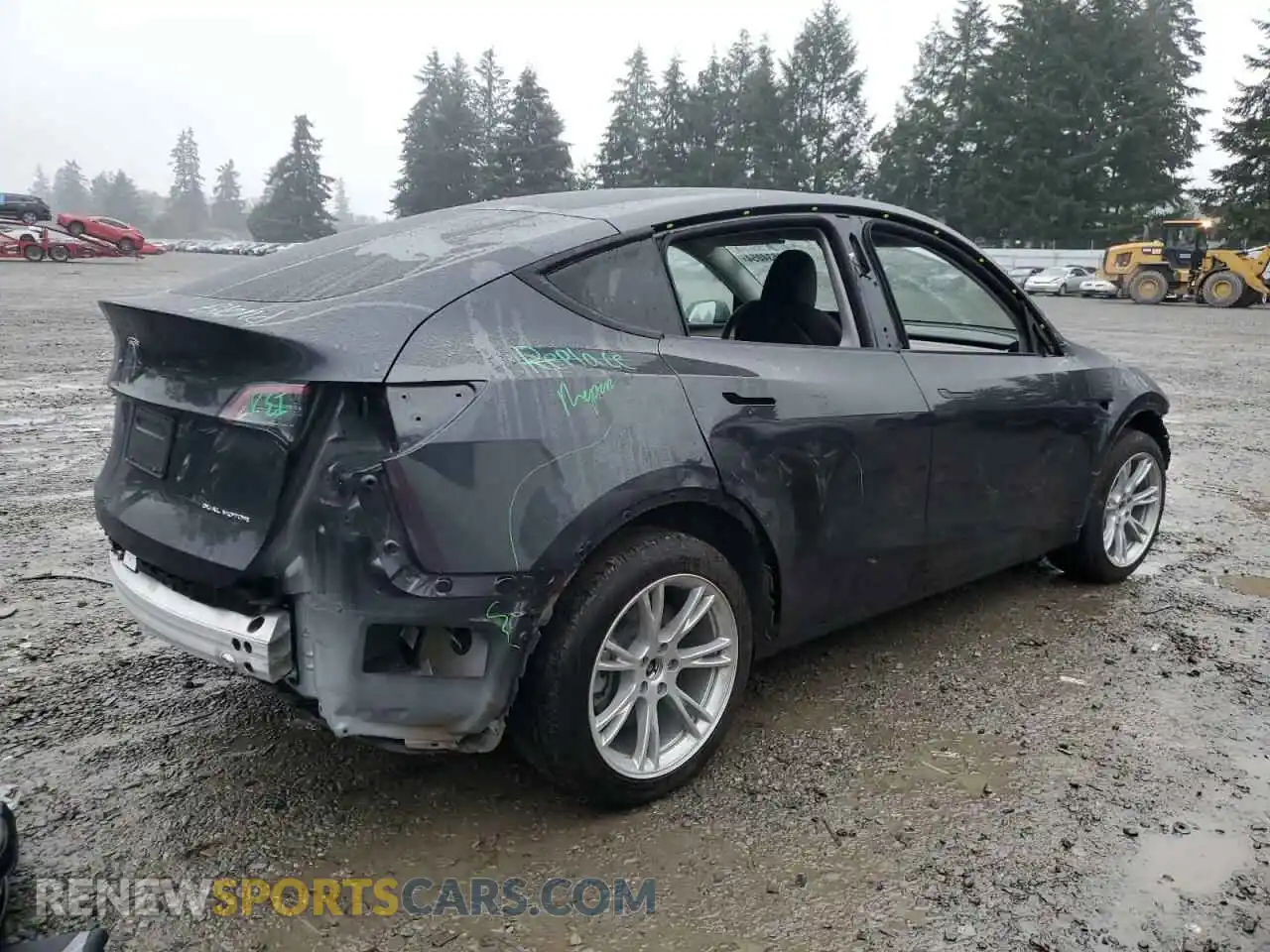 3 Photograph of a damaged car 7SAYGDEE1RF993262 TESLA MODEL Y 2024