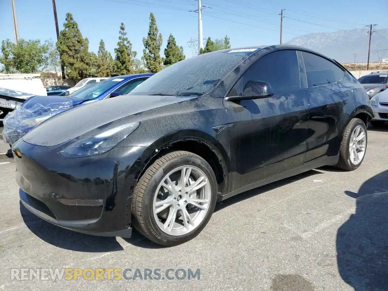 1 Photograph of a damaged car 7SAYGDEE2RA216344 TESLA MODEL Y 2024