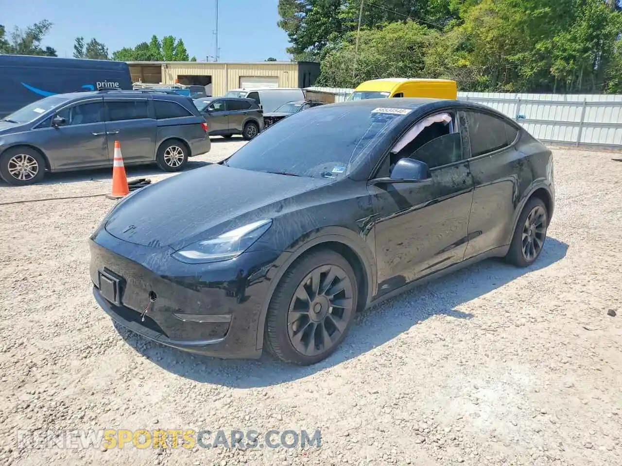 1 Photograph of a damaged car 7SAYGDEE2RA219180 TESLA MODEL Y 2024