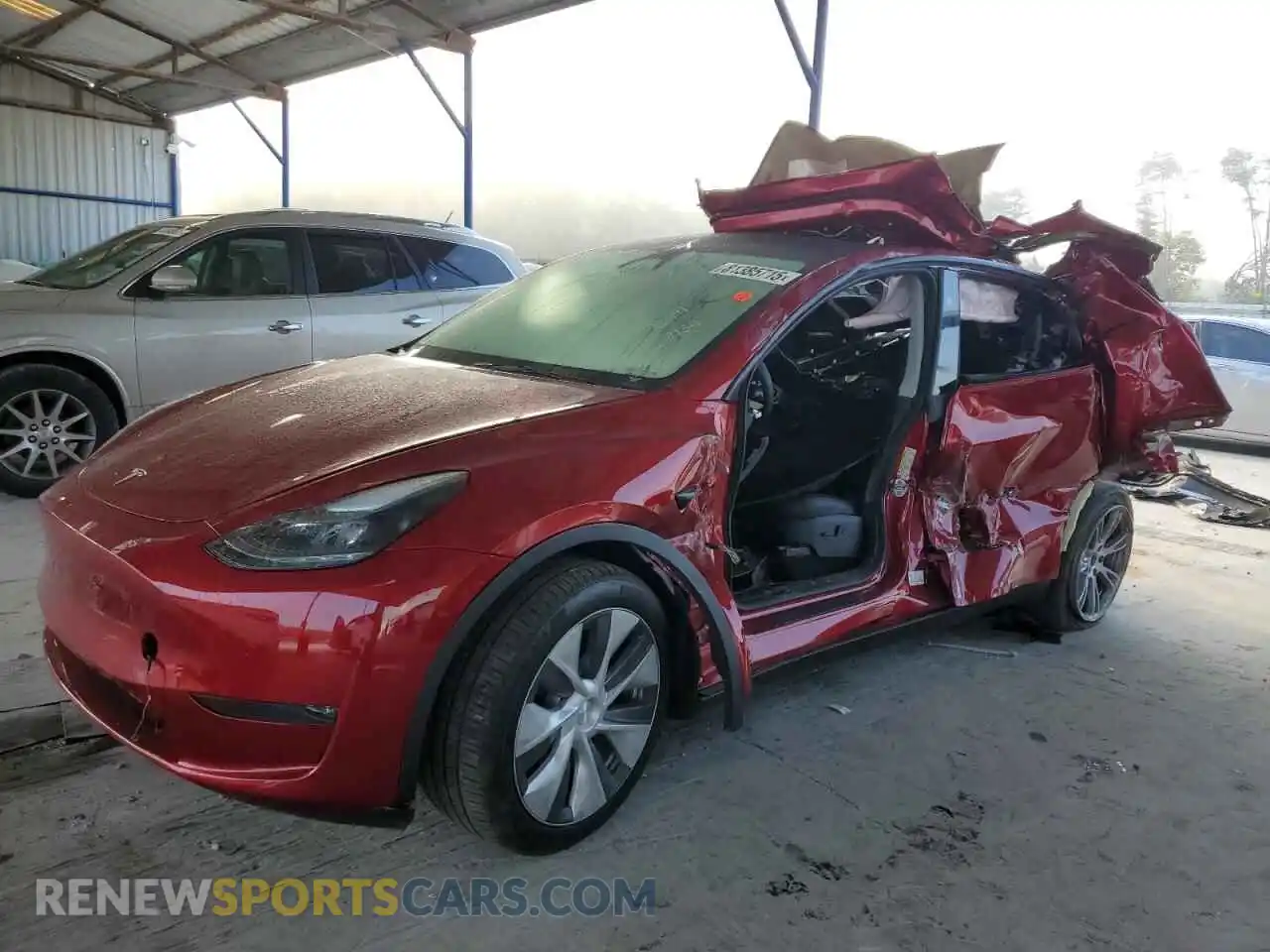 1 fotografías del automóvil dañado 7SAYGDEE2RA227134 TESLA MODEL Y 2024