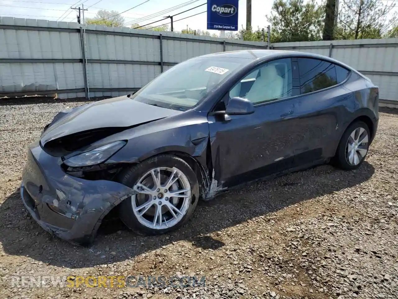 1 Photograph of a damaged car 7SAYGDEE2RA227358 TESLA MODEL Y 2024