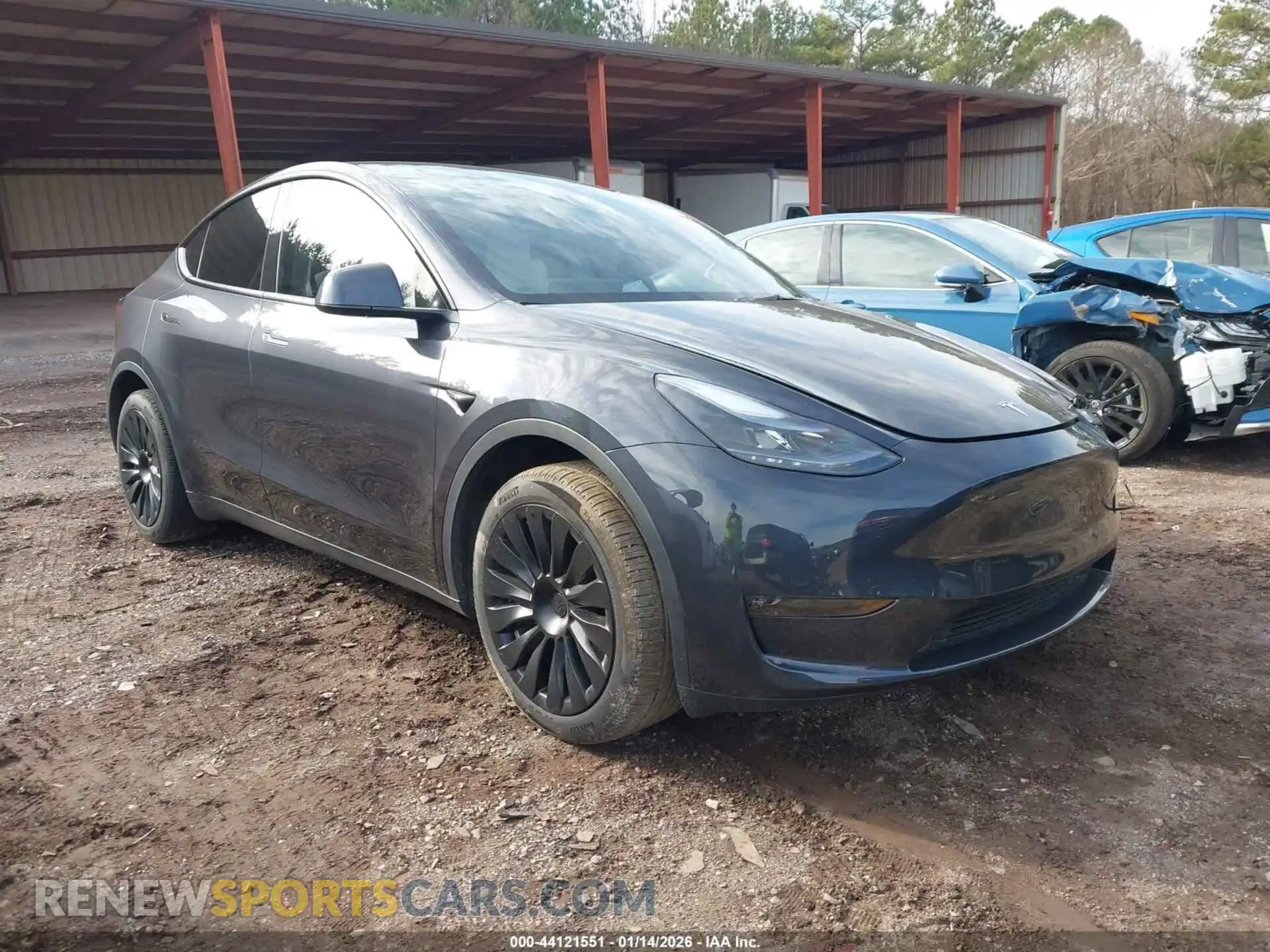 1 Photograph of a damaged car 7SAYGDEE2RA232074 TESLA MODEL Y 2024